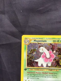 Pokemon Cards: 1st Edition Neo Genesis Rare Holo: Meganium 11/111 - Image 3