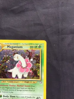 Pokemon Cards: 1st Edition Neo Genesis Rare Holo: Meganium 11/111 - Image 4
