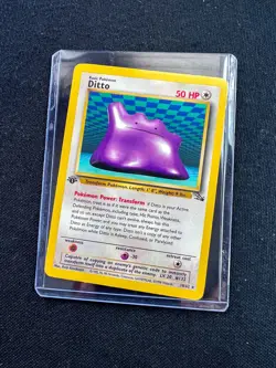 Ditto 1st Edition 18/62 - Fossil Set 1999 Pokemon TCG Non Holo LP - Image 3