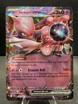 Team Rocket's Mewtwo ex 081/182 Sv10: Destined Rivals Holo Double Rare Pokemon - Image 1