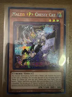 Maliss P Chessy Cat MP25-EN123 - Prismatic Secret Rare - 1st Edition -YuGiOh! NM - Image 1