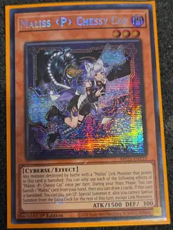Maliss P Chessy Cat MP25-EN123 - Prismatic Secret Rare - 1st Edition -YuGiOh! NM - Image 1