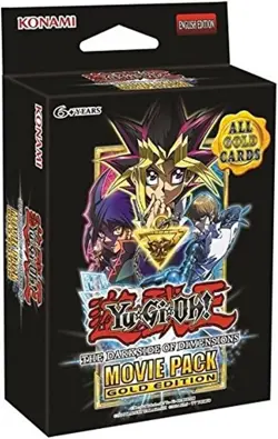 YuGiOh Dark Side of Dimensions Movie Pack Gold Edition Booster 3 Packs Card Game - Image 2