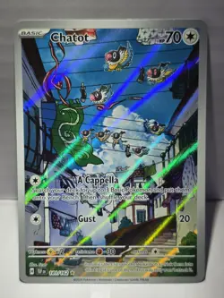 Pokemon Card Chatot Card 181/162 Temporal Forces NM Illustration Rare Fast Ship - Image 1