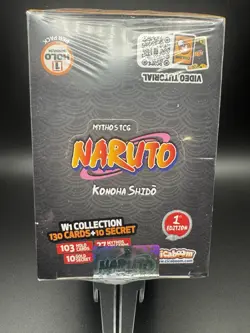 Naruto Mythos TCG Trading Cards - Sealed Booster Box (24 Packs) - 1ST EDITION - Image 4