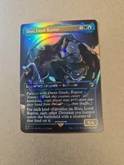 MTG - Blue Loyal Raptor - NM - Foil Emblem - Card #0033 - Image 1