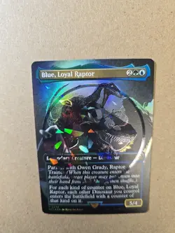 MTG - Blue Loyal Raptor - NM - Foil Emblem - Card #0033 - Image 4