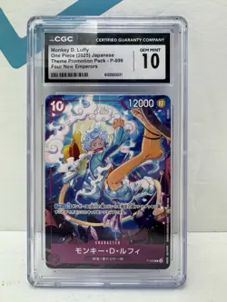 One Piece Monkey D. Luffy P-099 Promo Pack Four Emperors Card - Image 1