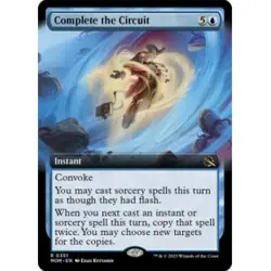 COMPLETE THE CIRCUIT (EXTENDED ART) X4 March Of The Machine MOM Magic MTG CARD - Image 1