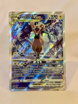 Pokemon TCG Zeraora VSTAR Full Art Ultra Rare Holo Card GG43/GG70 Crown Zenith - Image 1