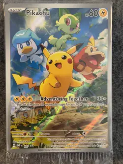Pikachu 027 Sv: Scarlet & Violet Promo Cards Holo SEALED - Image 1