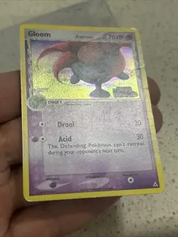 Pokemon Card Gloom 42/110 Holon Phantoms Stamped Reverse Holo Delta species - Image 2