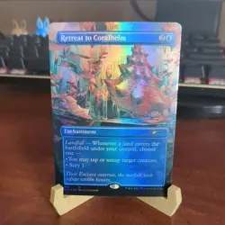 MTG: Retreat to Coralheim BORDERLESS FOIL #407, NM Secret Lair Drop Chase Card!! - Image 1