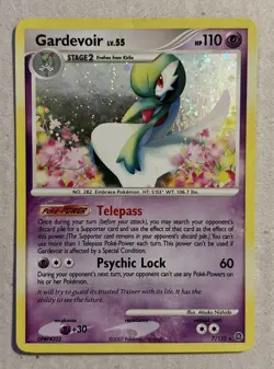 Pokemon Secret Wonders Gardevoir LV.55 Holo Rare Card 7/132 - Image 2
