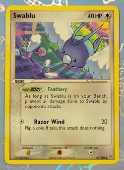 Swablu 67/106 EX Emerald Pokemon Card NM - Image 1