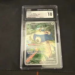 Pokemon Snorlax 151 Black Star Promo Card SV Scarlet & Violet CGC Gem Mint 10 - Image 1