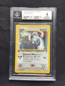 Pokemon Cards: 1st Edition Neo Genesis Rare Holo: Lugia 9/111: BGS 4 - Image 2