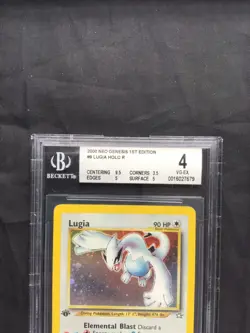 Pokemon Cards: 1st Edition Neo Genesis Rare Holo: Lugia 9/111: BGS 4 - Image 3