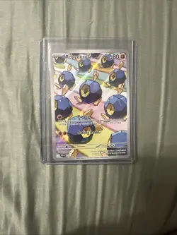 Pokemon TCG Roggenrola Holo Card White Flare Illustration Rare 127/086 Nm - Image 1