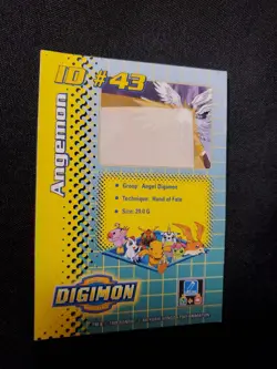 Digimon Trading Card ID #43 Angemon Vintage 1999 Bandai NM See Pics - Image 5