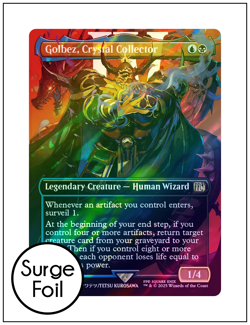 Golbez, Crystal Collector, Borderless Surge Foil 0540, Final Fantasy, MTG NM - Image 1