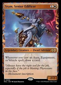 MTG Sram, Senior Edificer - Foil, March of the Machine: Multiverse Legends, Ligh - Image 1