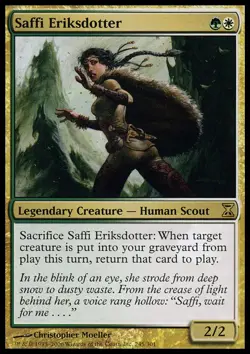 1 x Saffi Eriksdotter - Time Spiral - Moderate Play - MTG - Image 1