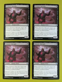 Demon's Disciple x4 Zendikar Rising 4x Playset Magic the Gathering MTG - Image 1