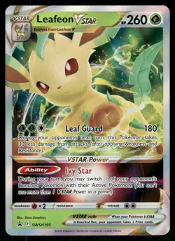 Leafeon VSTAR - SWSH195 Promo Holo NM Pokemon SWSH: Sword & Shield Promo Cards - Image 1