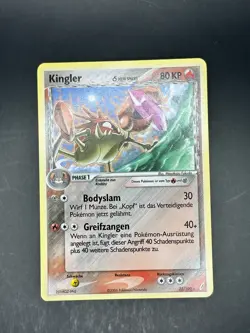 Kingler 22/100 Rare Crystal Guardians Pokemon no Holo Lightly Played DE - Image 1