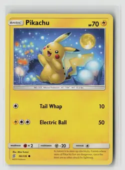 Pikachu #56/236 Sm Unified Minds Common Pokemon TCG NM - Image 1