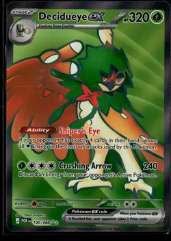 Decidueye ex 100/088 Perfect Order Ultra Rare Holo Pokemon - Image 1