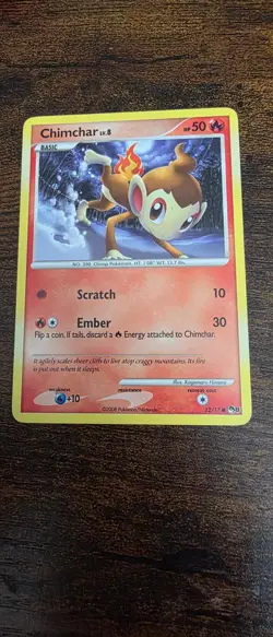 Chimchar 12/17 Common POP Series 8 Pokemon Lightly Played - Image 1