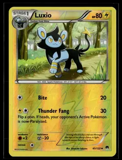 Luxio 45/122 BREAKpoint Reverse Holo Uncommon Pokemon - Image 1