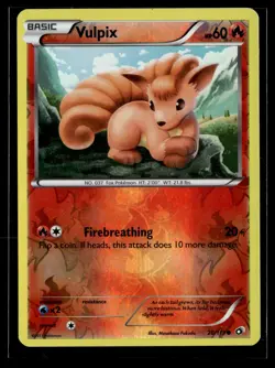 Vulpix 20/113 Legendary Treasures Reverse Holo Common Pokemon - Image 1