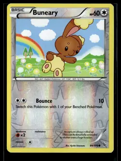 Buneary 84/106 Flashfire Reverse Holo Common Pokemon - Image 1