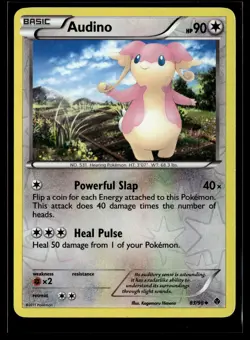 Audino 83/98 Emerging Powers Reverse Holo Uncommon Pokemon - Image 1