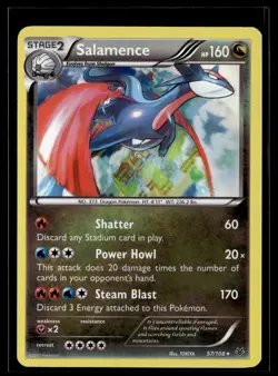Salamence 57/108 Roaring Skies Rare Holo Pokemon - Image 1