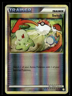 Switch 102/123 HeartGold & SoulSilver Reverse Holo Uncommon Pokemon - Image 1