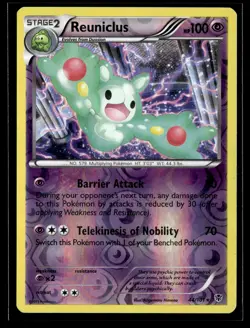 Reuniclus 44/101 Plasma Blast Reverse Holo Rare Pokemon - Image 1