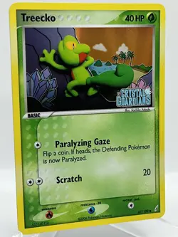 Treecko 67/100 EX Crystal Guardians Reverse Holo 2006 Vintage Pokemon TCG Card - Image 2