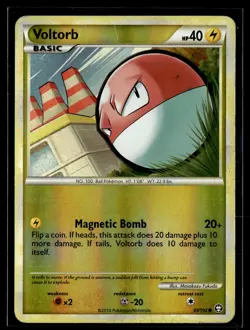 Voltorb 83/102 HGSS Triumphant Reverse Holo Common Pokemon - Image 1