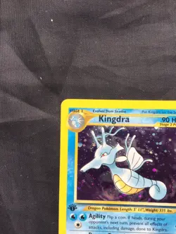 Pokemon Cards: Neo Genesis 1st Edition Rare Holo: Kingdra 8/111 - Image 3