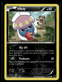 Inkay 41/108 Roaring Skies Reverse Holo Common Pokemon - Image 1