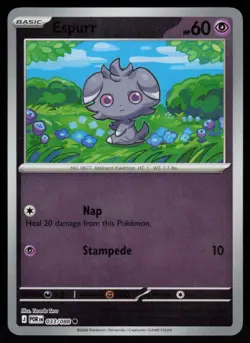 Espurr 033/088 Common Perfect Order Pokemon Reverse Holo Near Mint - Image 1