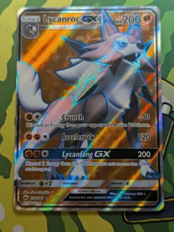 Lycanroc GX 136/147 Burning Shadows - Full Art - Pokemon Card NM/VLP - Image 1