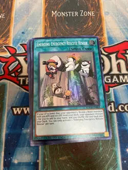 YUGIOH - Emerging Emergency Rescute Rescue - Super Rare - MACR - Limited - NM - Image 1