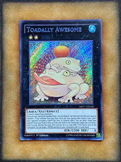 Yugioh Toadally Awesome MP17-EN150 Secret Rare 1st Ed NM - Image 1
