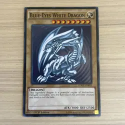 1996 Yugioh Legendary Decks II Blue-Eyes White Dragon LDK2-ENK01 NON HOLO - Image 1