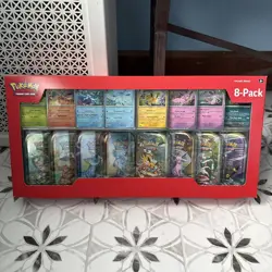 Pokemon TCG Prismatic Evolutions Costco 8 Mini-Tin Bundle w Promo Cards - Image 1